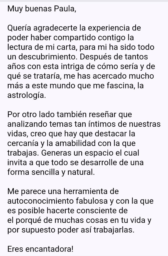 Testimonio de Elena agradeciendo la lectura de su carta natal